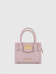 Small Leather Tote Bag With Gold Hardware - FINAL SALE