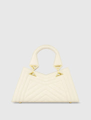 Quilted Napa Leather Angular Handbag