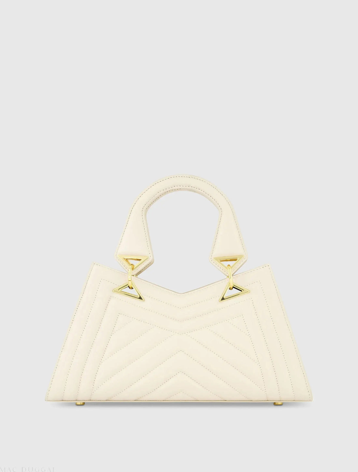 Quilted Napa Leather Angular Handbag